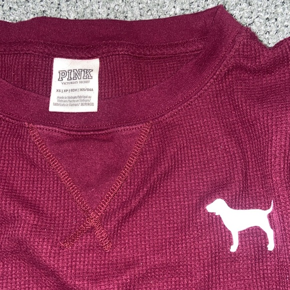 PINK Thermal Cropped Long Sleeve - Picture 3 of 4